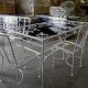 White powder coated table