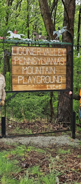 Restoring the Historic Ligonier Welcome Sign